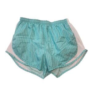 Nike Dri-Fit Running Shorts, M - teal & white